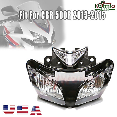 #ad Fit For Honda CBR500R 2013 2015 Front Headlight Headlamp Light Lamp Assembly $166.66