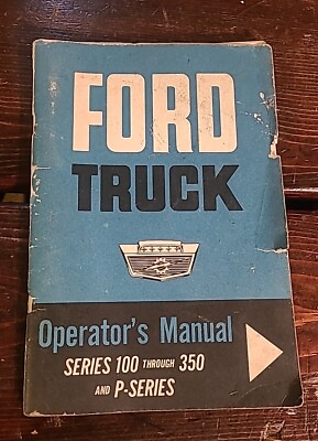 #ad FORD 1963 Truck Owner#x27;s Manual 63 Pick Up $14.99