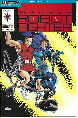 #ad MAGNUS ROBOT FIGHTER #15 VALIANT COMICS 1992 BAG BOARD $6.50
