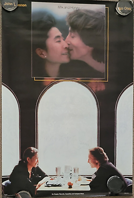 #ad original 1984 John Lennon Poster With Yoko Ono Milk and Honey 22quot; x 30quot; $21.00