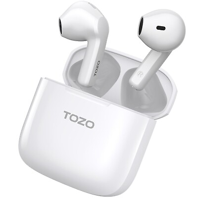 #ad TOZO A3 Wireless Earbuds Blutooth 5.3 Half in Ear Headsets Call Noise Reduction $19.98
