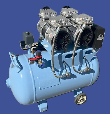 #ad SMTmax SL 155 Dental Air Compressor 12 Gal 1.5HP ASME certified tank 110 volts $1250.00