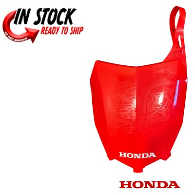 #ad HONDA FENDER NUMBER PLATE 2023 2024 CRF125F FB EXTREME RED OEM 61140 K28 AE0ZB $39.95