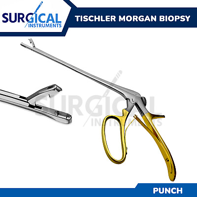 #ad Tischler Morgan Biopsy Forceps 3mmx7mm Bite 25cm Gold Handle Gynecology Surgical $39.99