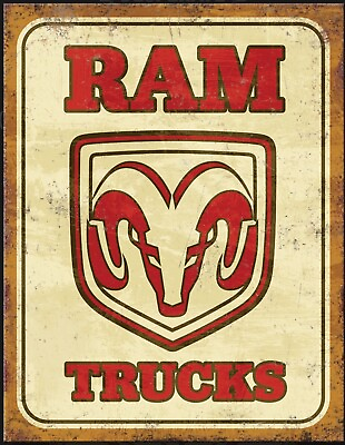 #ad Ram Trucks Metal Sign Dodge Mopar Home Ship Garage Bar Wall Decor #2839 $19.90