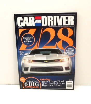 #ad Car and Driver Magazine June 2013 Camaro Z28 Corvette Tests $9.99