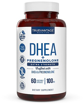 #ad Extra Strength DHEA 100mg Supplement with Pregnenolone 60mg $23.99