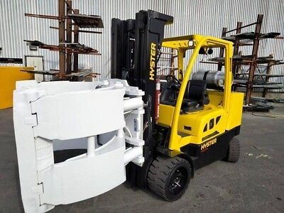 #ad 12000 POUND HYSTER S120FTPRS FORKLIFT WITH 60quot; CLAMP 92quot; 185quot; TRIPLE STAGE $40050.00