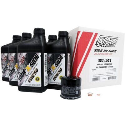 #ad Klotz Full Synthetic Oil Change Kit 15W 50 Yamaha YXZ1000R SS XT R 4x4 2020 2023 $94.95