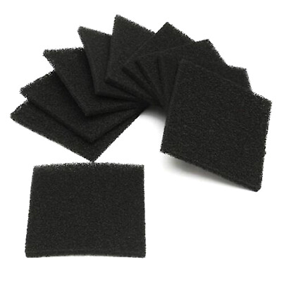 #ad 10Pack Wholesale Square Universal Sponge Carbon Air Filter Foam Pad 12.8CM E $11.98