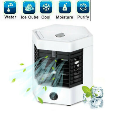Mini Portable Air Cooler Fan Air Conditioner Personal Cooling Fan Purifier $9.00