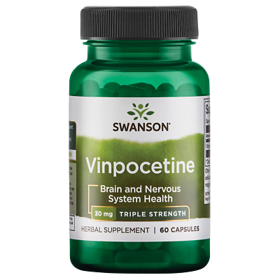 #ad Swanson Vinpocetine Triple Strength 30 mg 60 Capsules $9.35