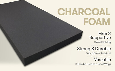 #ad FoamTouch variety sizes of Charcoal High Density Upholstery Foam Cushion Sheets $29.97