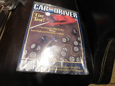 #ad Car And Driver Magazine 1986 February $5.49
