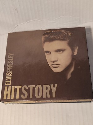 #ad Elvis Presley Hit Story 2005 Sony 3 CD set Folded Poster inside case $10.99