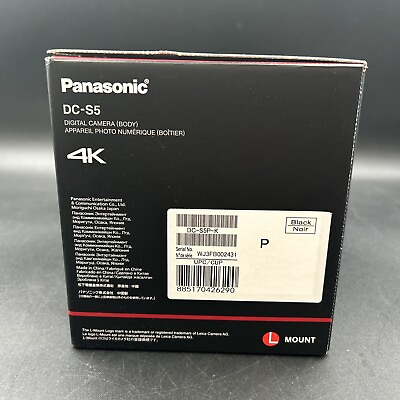 #ad Panasonic LUMIX S5 24.2MP Mirrorless Camera Body Only $1199.99