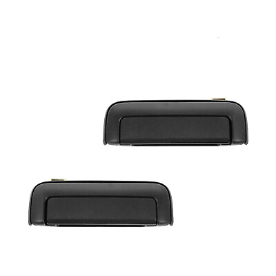 #ad Door Handles Outside Textured Black Front Left Right Pair Set For Mitsubishi $34.31