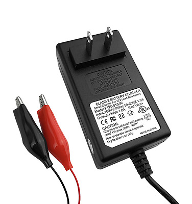 #ad 12V 1A Amp Charger for 12V 4AH SLA Battery Replacement for Battery Charger $11.98