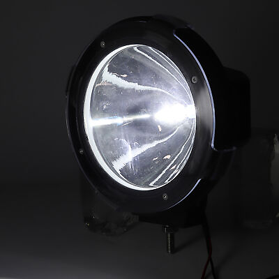 #ad ❦7in Black Circle Light 12 24V 55W 6000K H3 HID Work Light Waterproof Spotlight $77.57