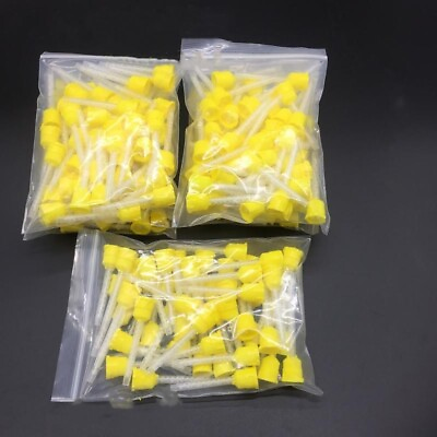 #ad 100 pcs Pack of Dental Yellow Mixing Tips for Crown amp; Bridge Impression Material $34.99