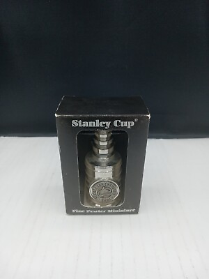 #ad Colorado Avalanche NHL 4 INCH STANLEY CUP Mini TROPHY FINE PEWTER MINIATURE 2001 $24.95