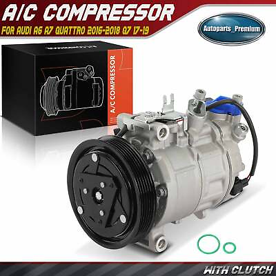 #ad A C Compressor with Clutch for Audi A6 A7 Quattro 2016 2018 Q7 2017 2019 V6 3.0L $154.99