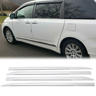 #ad Fits Toyota SIENNA MPV 2011 2020 ABS outside door body side molding chrome trim $93.98