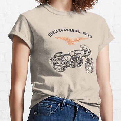 #ad Scrambler Motorcycle Classic T Shirt $20.99