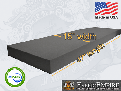 #ad 15x47 Firm Rubber Foam Sheet Premium Seats Cushion Upholstery USA MADE NF33 $16.50