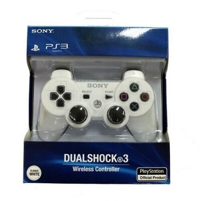 #ad For Sony PlayStation 3 PS3 DualShock 3 Controller White Genuine OEM $33.95