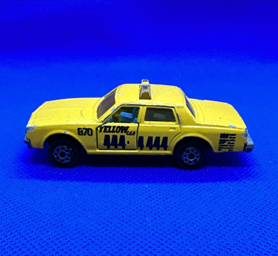 #ad Majorette Yellow Chevrolet Impala Taxi Cab Vintage Car Made in France $10.78