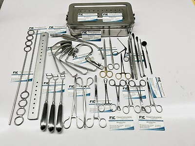 #ad 30 PCS Tonsillectomy and Adenoidectomy kit Surgical Instruments Set with Box $194.75