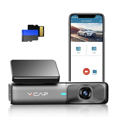 #ad VVCAR Night Vision Car Dash Cam 2.5K WiFi Dashcam w APP Control Front 1440P $39.99