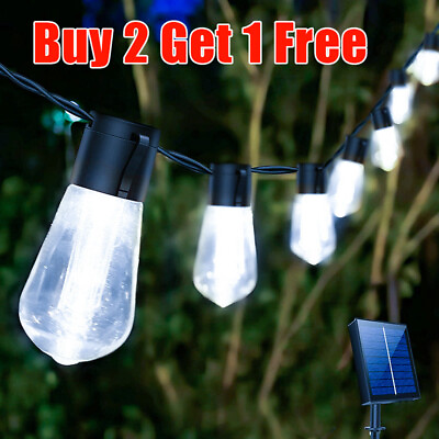 #ad Solar 26FT 20 LED String Lights Bulbs Garden Path Lamp Outdoor Waterproof US $22.99