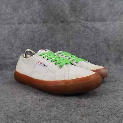 #ad Superga Shoes Womens 10.5 Sneakers Lifestyle Casual Canvas Cotu Mens 9 White Low $38.97