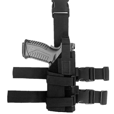 #ad Tactical Adjustable Drop Leg Holster Right Hand Fits Light or Laser Choose Model $17.90