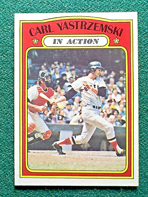 #ad 1972 Topps Baseball Carl Yastrzemski Boston Red Sox HOF #38 Nice Card $34.99