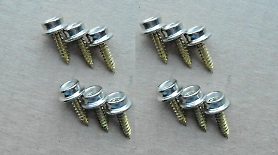 #ad 12 NOS CONVERTIBLE BOOT SNAP SCREWS FITS VINTAGE CLASSIC CONVERTIBLE CARS ETC $17.95