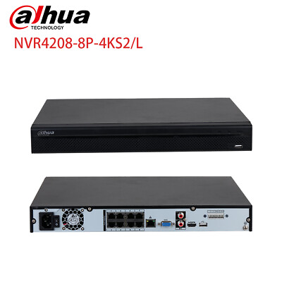 #ad Dahua 4K 8ch 8POE NVR NVR4208 8P 4KS2 L CCTV 2HDD Network Video Recorder US $211.50