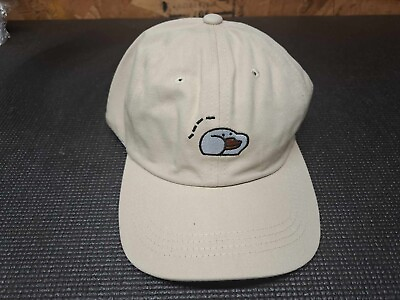 #ad LUCK DUCK Adult White Baseball Cap Hat $19.99