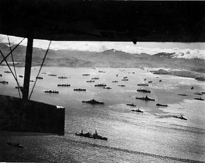 #ad View from Catalina over US Fleet of Ships Adak Harbor 8x10 WWII WW2 Photo 723 $7.43