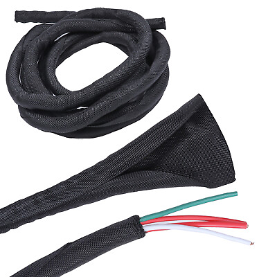 #ad #ad Braided Split Sleeve Wire Loom for High Temp Automotive Harness Wrap Lot $16.05