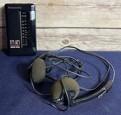 #ad Panasonic FM AM FM Stereo Headphone Radio Model RF 423 Tested $16.97