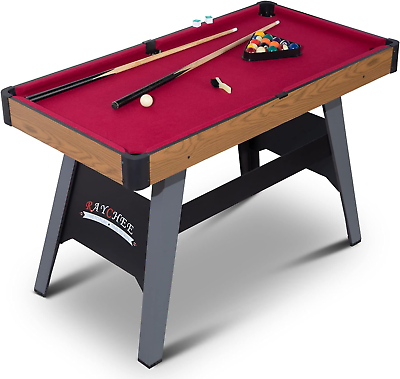 #ad 4 4.5Ft Pool Table Portable Billiard Table for Kids and Adults Mini Billiards $173.99