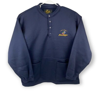 #ad Circe Las Vegas Club Beau Rivage Royal Blue Large Pockets One Size Fits Jacket $12.99