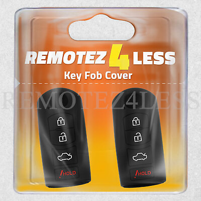 #ad 2 Key Fob Cover for 2014 Mazda Speed 3 Remote Case Rubber Skin Jacket $9.95