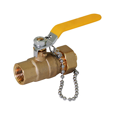 #ad Full Port Hose Ball Valve with Cap and Chain FIP x MHT $21.17