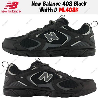 #ad New Balance 408 Black Width D ML408K Size US 4 14 Brand New $123.40