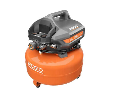 #ad RIDGlD Large 6 Gallon Portable Electric Pancake Air Compressor 150 PSI $109.00