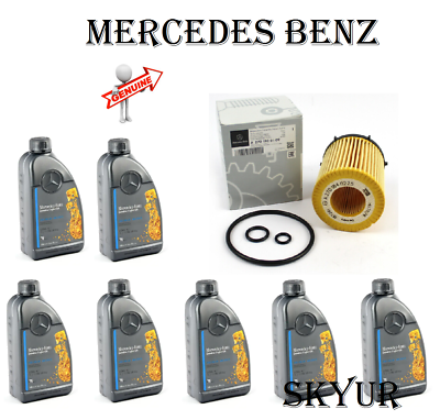 #ad Engine Oil Filter With 7 Liters 5W 40 Motor Oil Kit For Mercedes Benz Oil Change $193.33